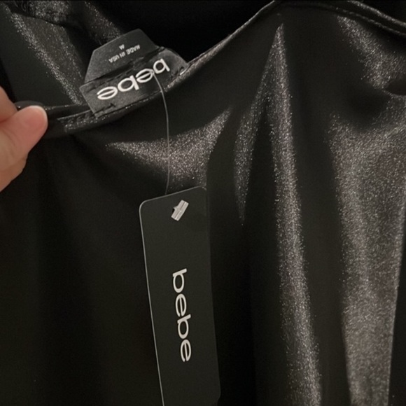 NWT Bebe Satin Bias Slip Dress size Medium - Picture 2 of 4